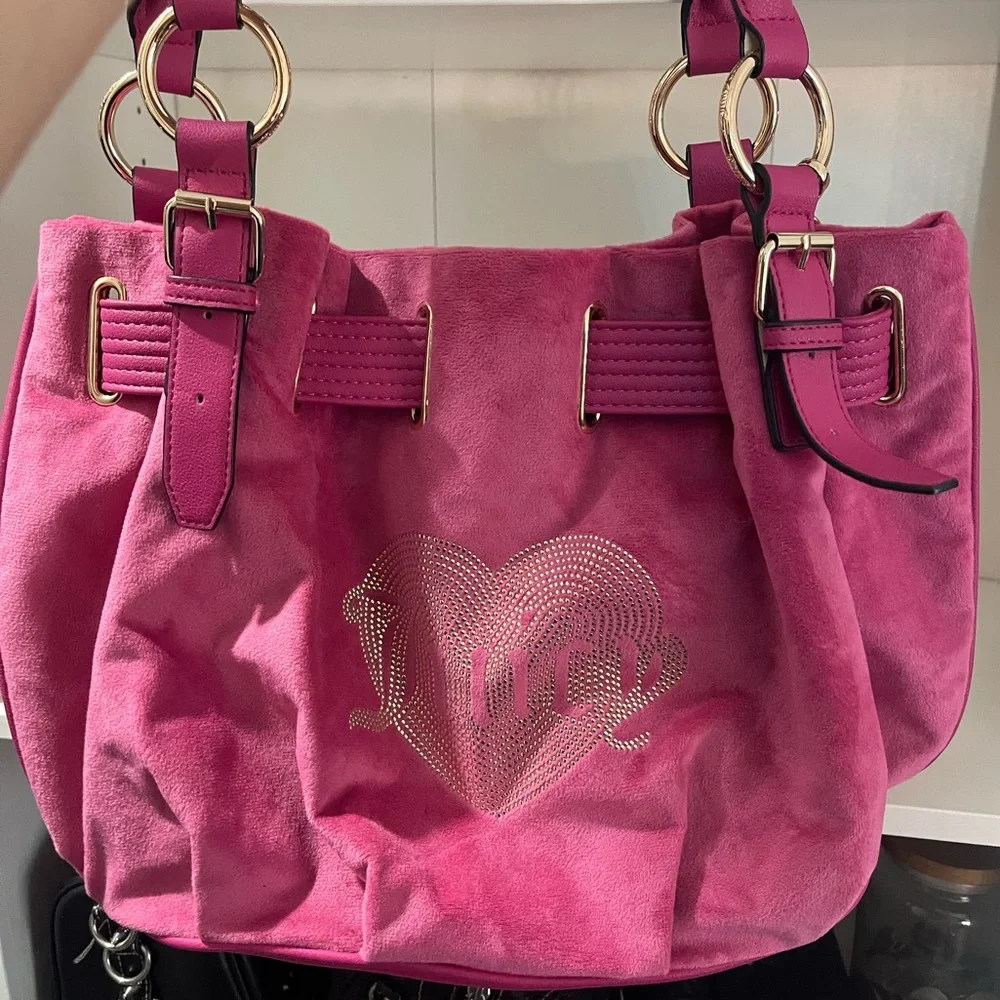 Hot Pink Juicy Couture Bucket Bag - Picture 2 of 5